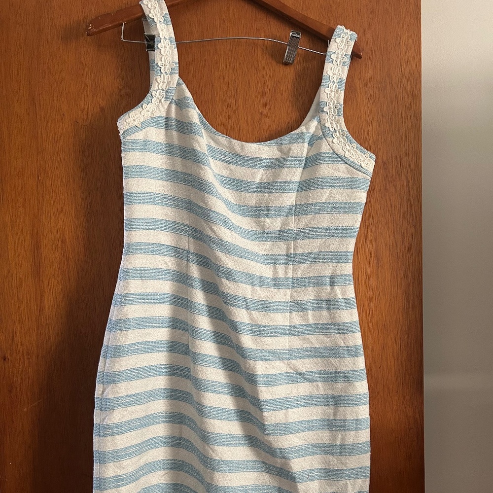 Lilly Pulitzer blue and white stripped dress